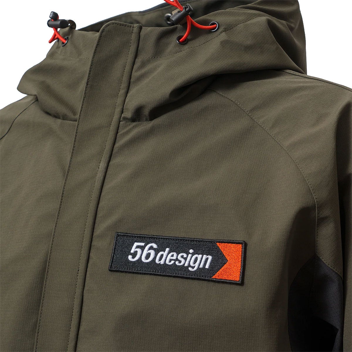56design｜ベーシック フーディ｜アウター｜ダークオリーブ×ブラック