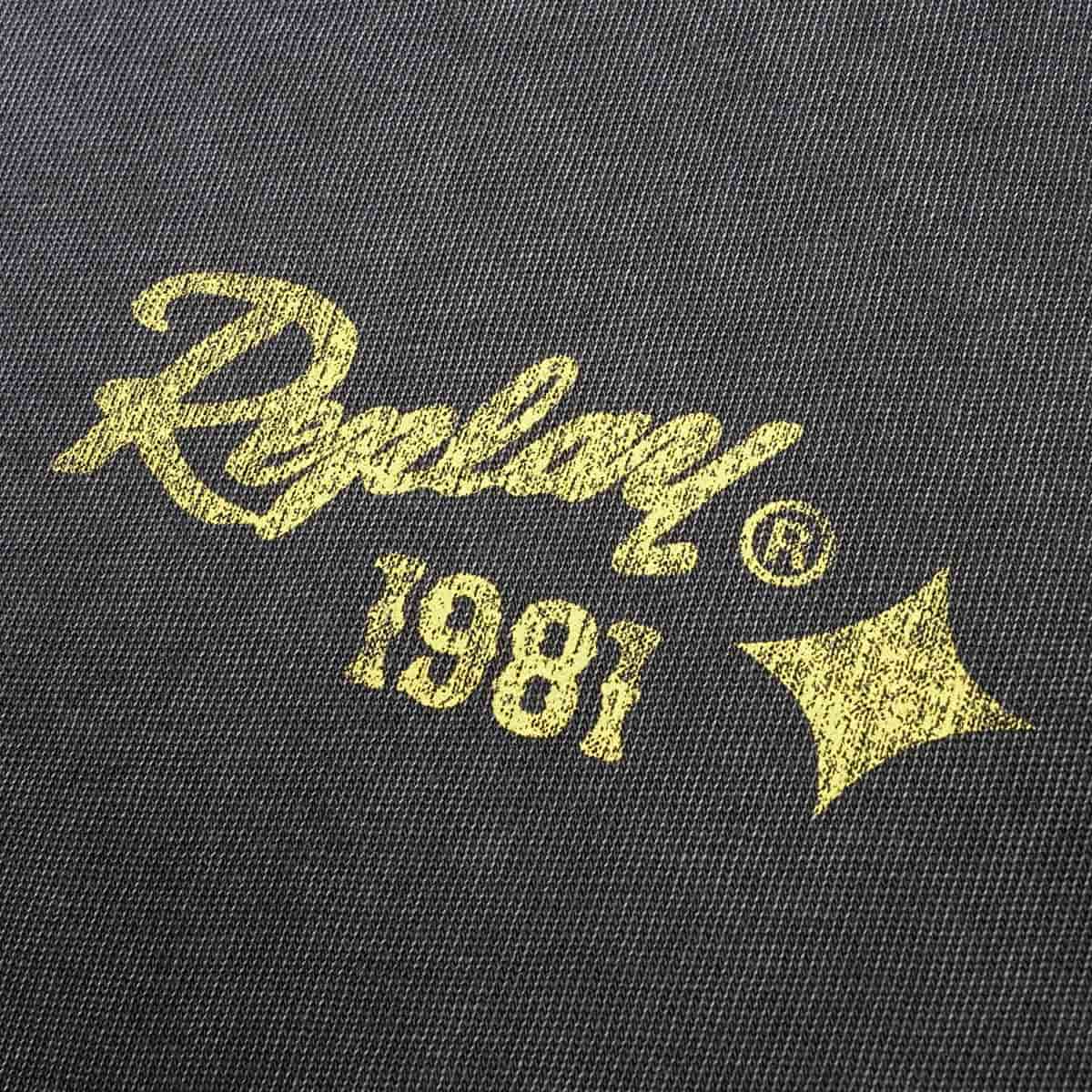 REPLAY｜コットン ラスティック ジャージー レギュラーフィットTシャツ｜トップス｜ブラックデラヴェ
