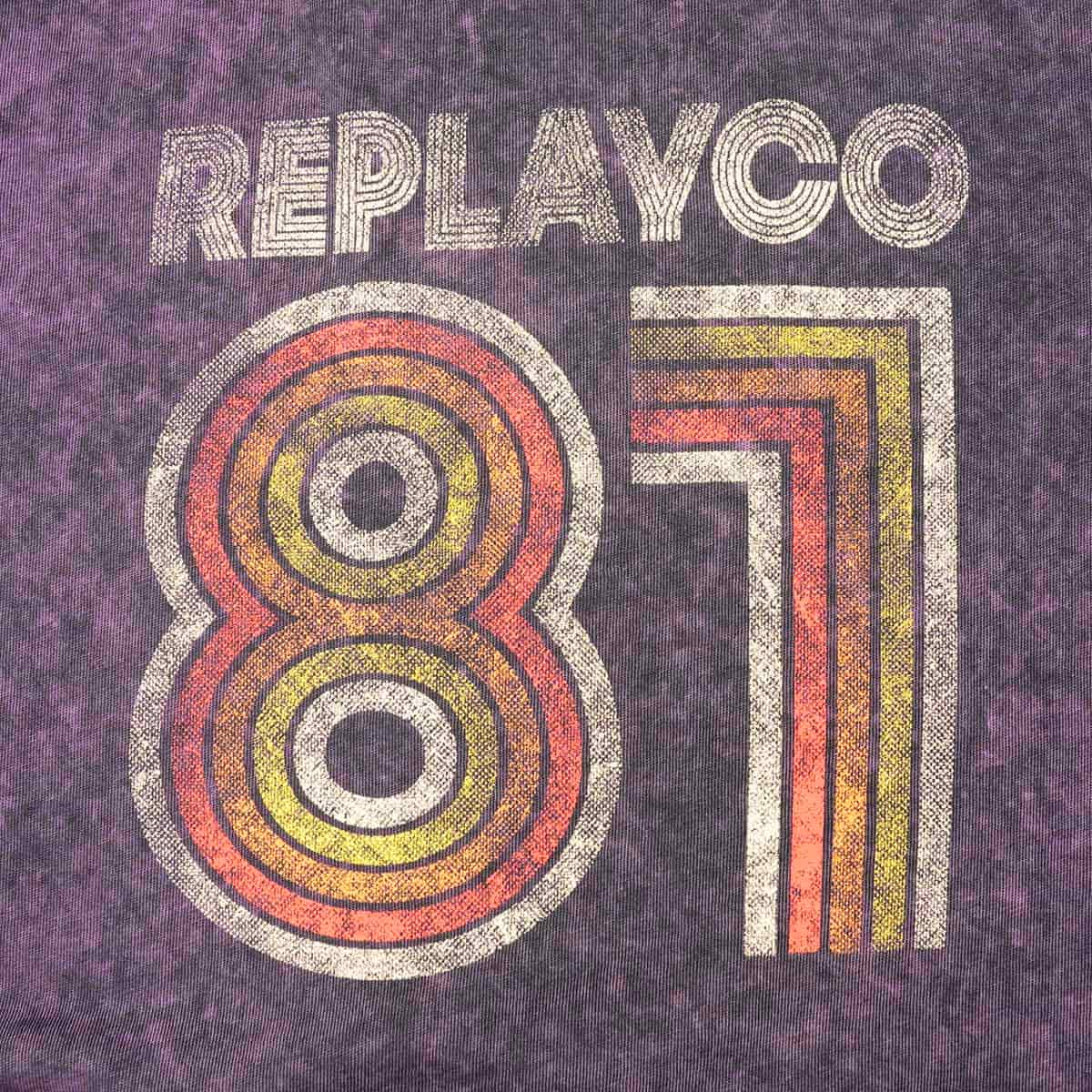 REPLAY｜レギュラーフィットエイティーズ Tシャツ｜トップス｜オーキッド