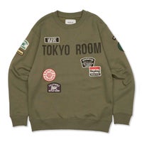 REPLAY｜TOKYO ROOM カスタムパッチ スウェットシャツ｜トップス｜アイビーグリーン