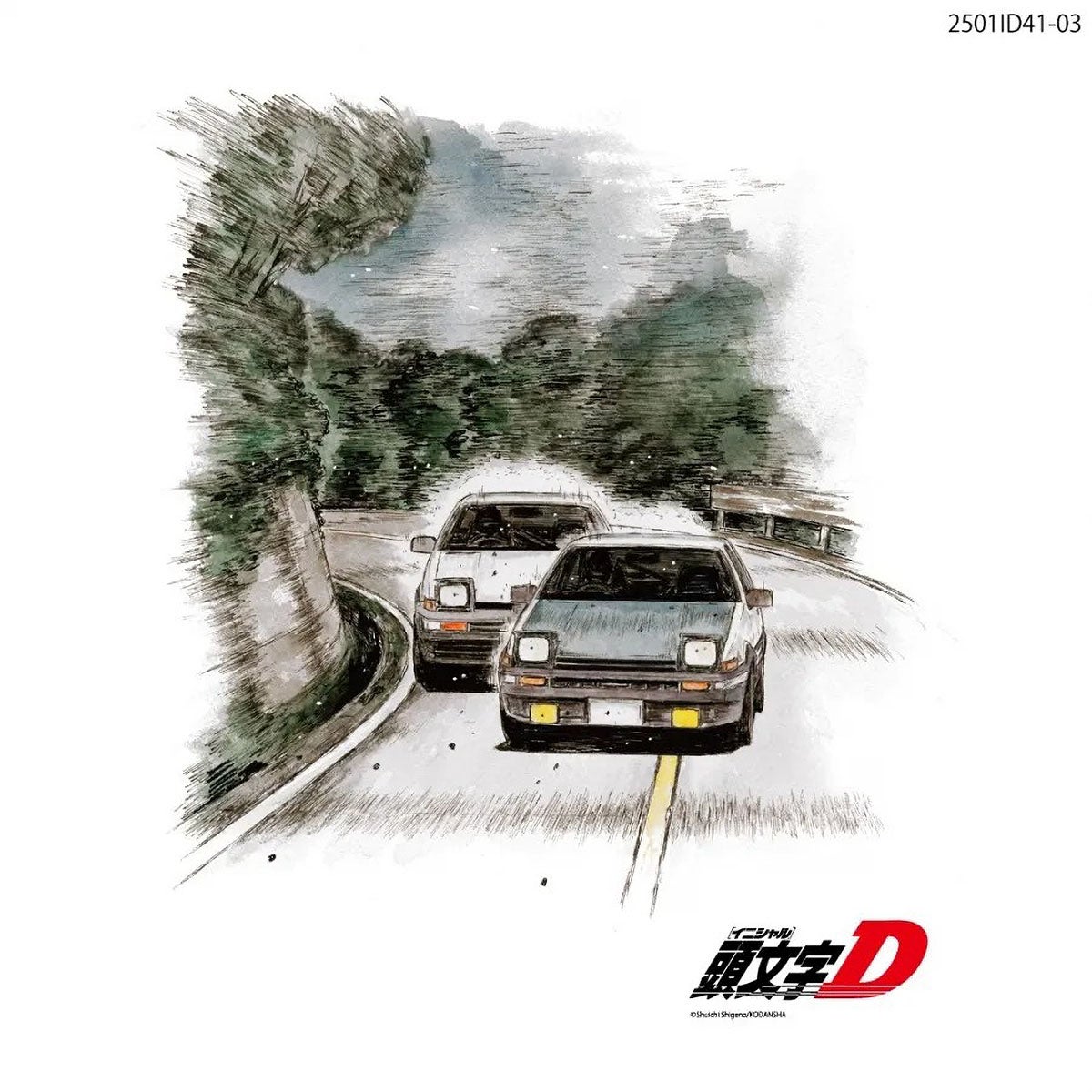頭文字D｜頭文字D Two AE86 Tシャツ イニD イニシャルD｜ウェア｜ホワイト