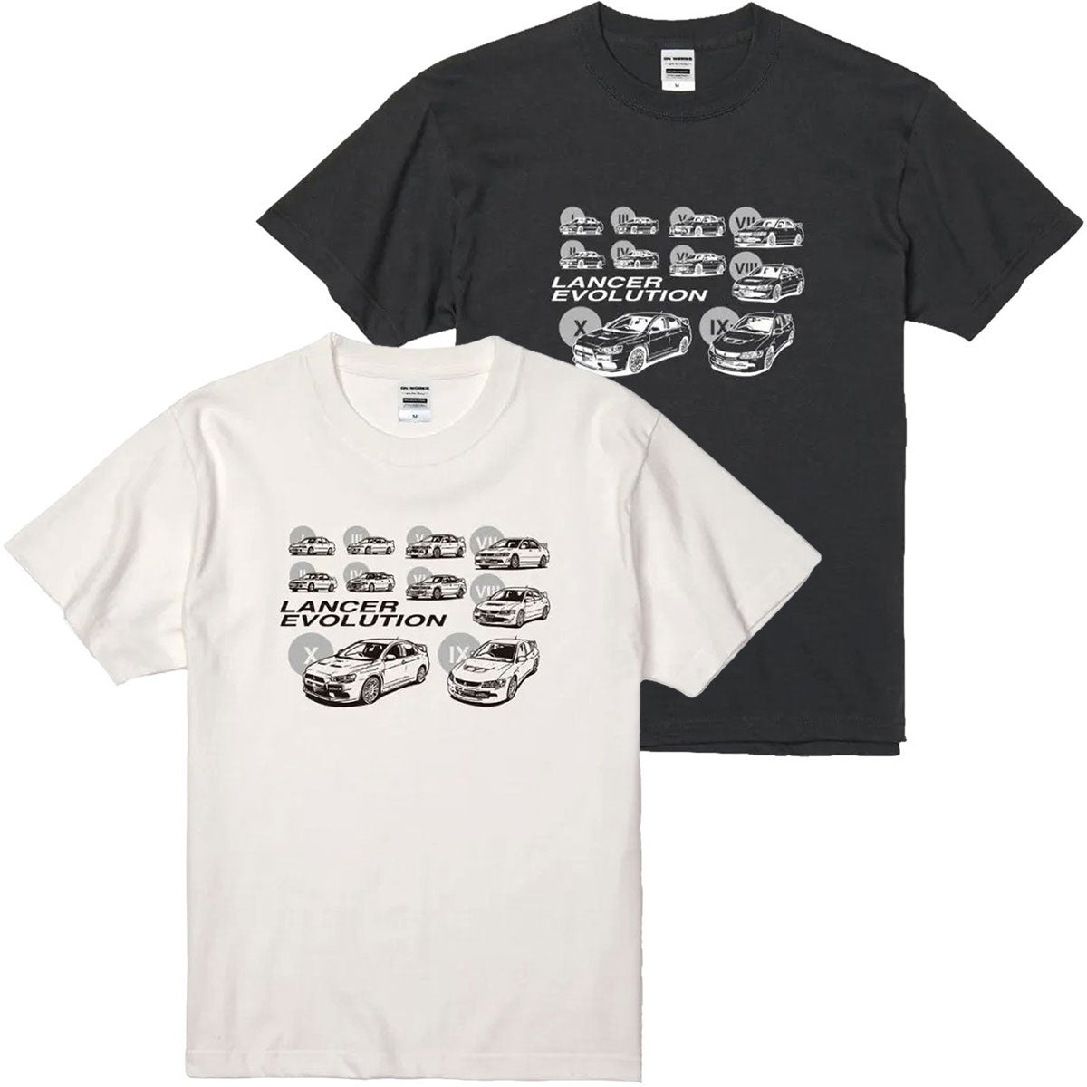 ONWORKS｜三菱 ランサーエボリューション HISTORY Tシャツ｜ウェア