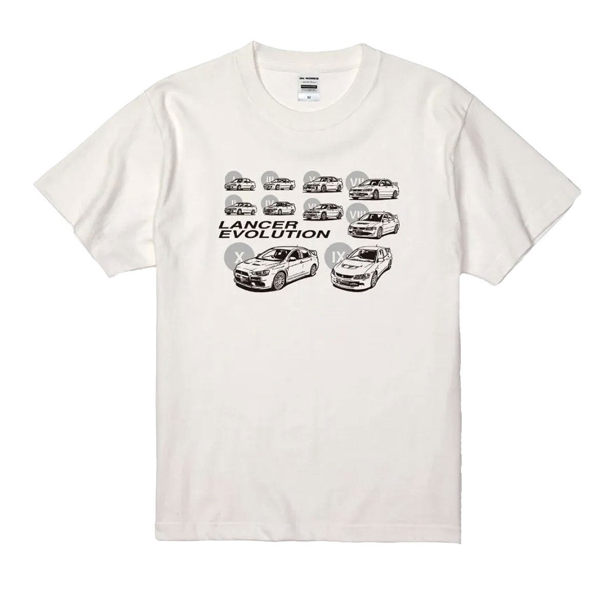 ONWORKS｜三菱 ランサーエボリューション HISTORY Tシャツ｜ウェア｜オフホワイト