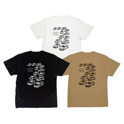 ONWORKS｜ホンダ シビック HONDA CIVIC HISTORY Tシャツ｜ウェア