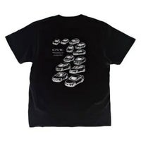 ONWORKS｜ホンダ シビック HONDA CIVIC HISTORY Tシャツ｜ウェア｜ブラック