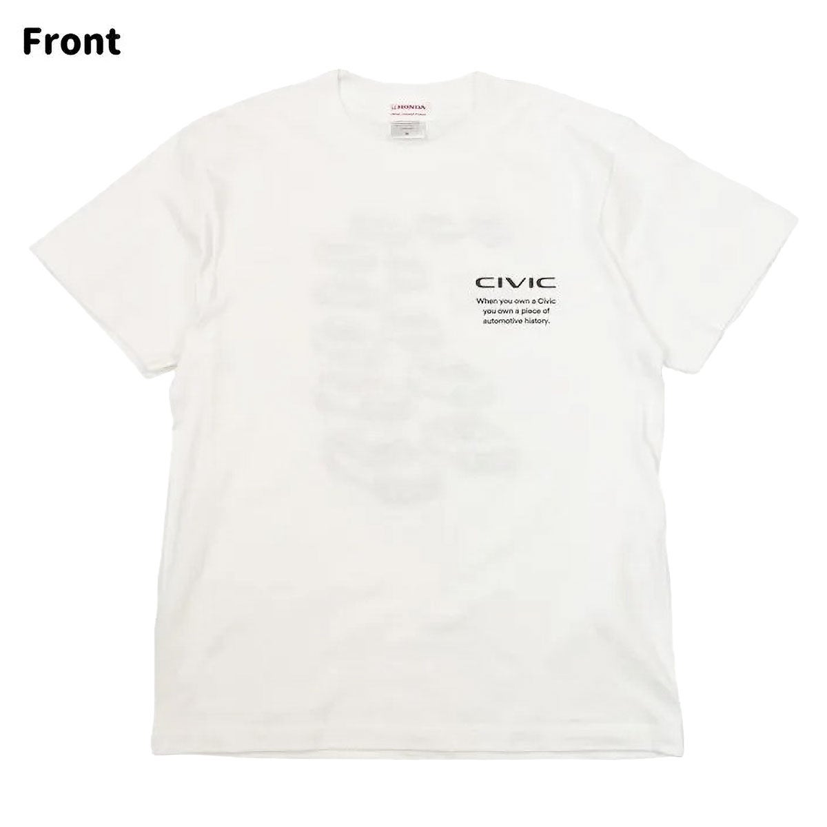 ONWORKS｜ホンダ シビック HONDA CIVIC HISTORY Tシャツ｜ウェア｜オフホワイト