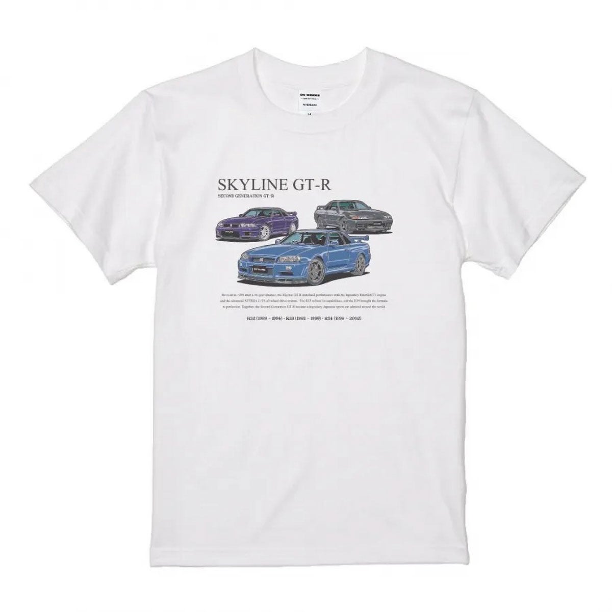 ONWORKS｜日産 NISSAN 2nd Gen GT-R Tシャツ｜ウェア