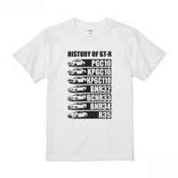 ONWORKS｜日産 NISSAN HISTORY OF GT-R Tシャツ｜ウェア｜ホワイト