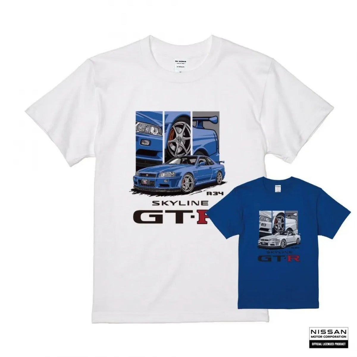 ONWORKS｜日産 NISSAN SKYLINE GT-R (R34) Tシャツ｜ウェア
