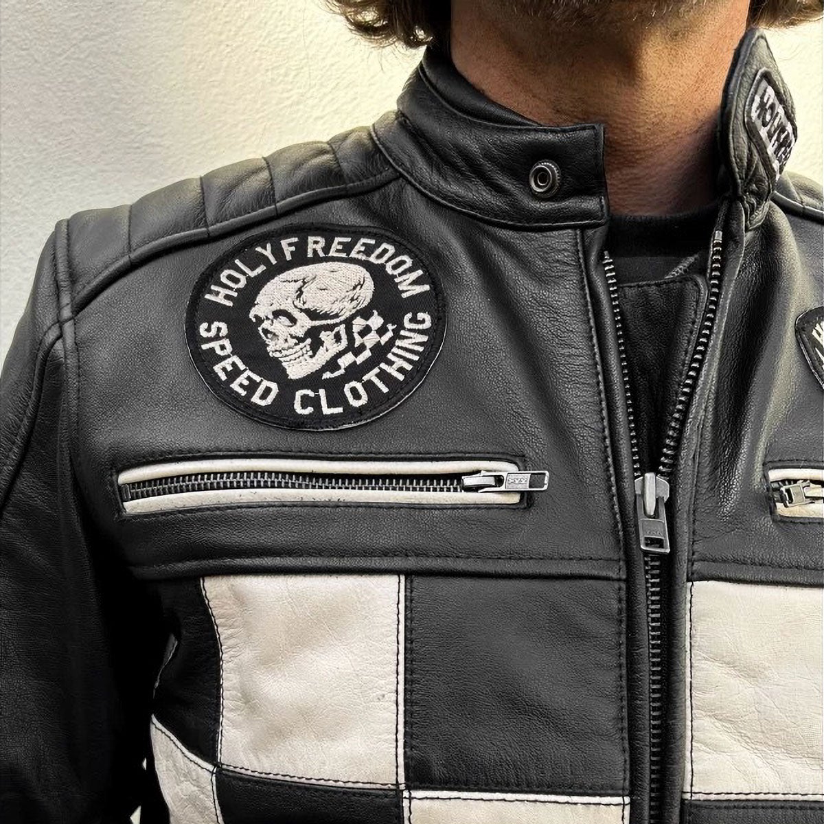 HolyFreedom｜ゼロ ボンネビル ジャケット｜アウター｜ブラック｜モデル着用