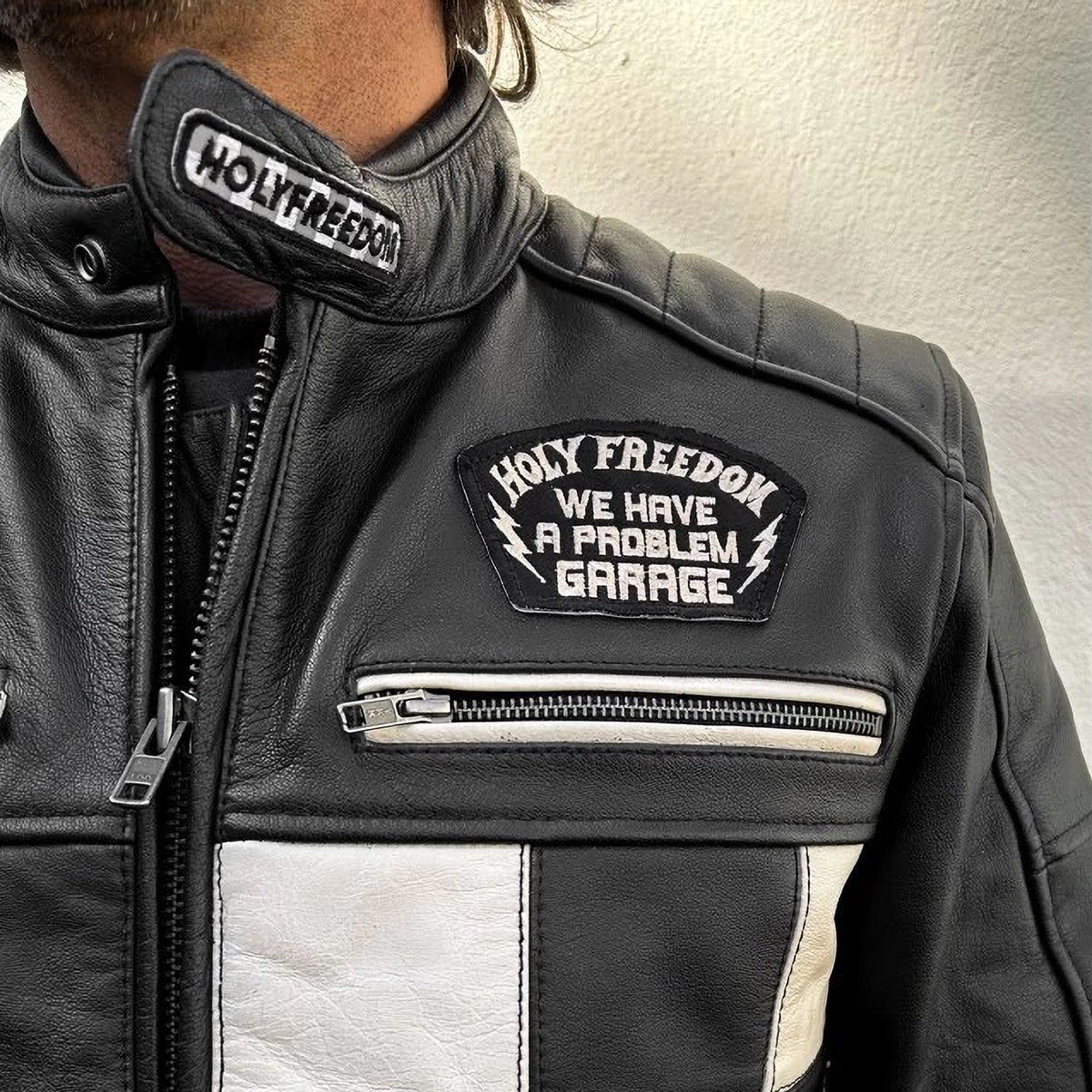 HolyFreedom｜ゼロ ボンネビル ジャケット｜アウター｜ブラック｜モデル着用
