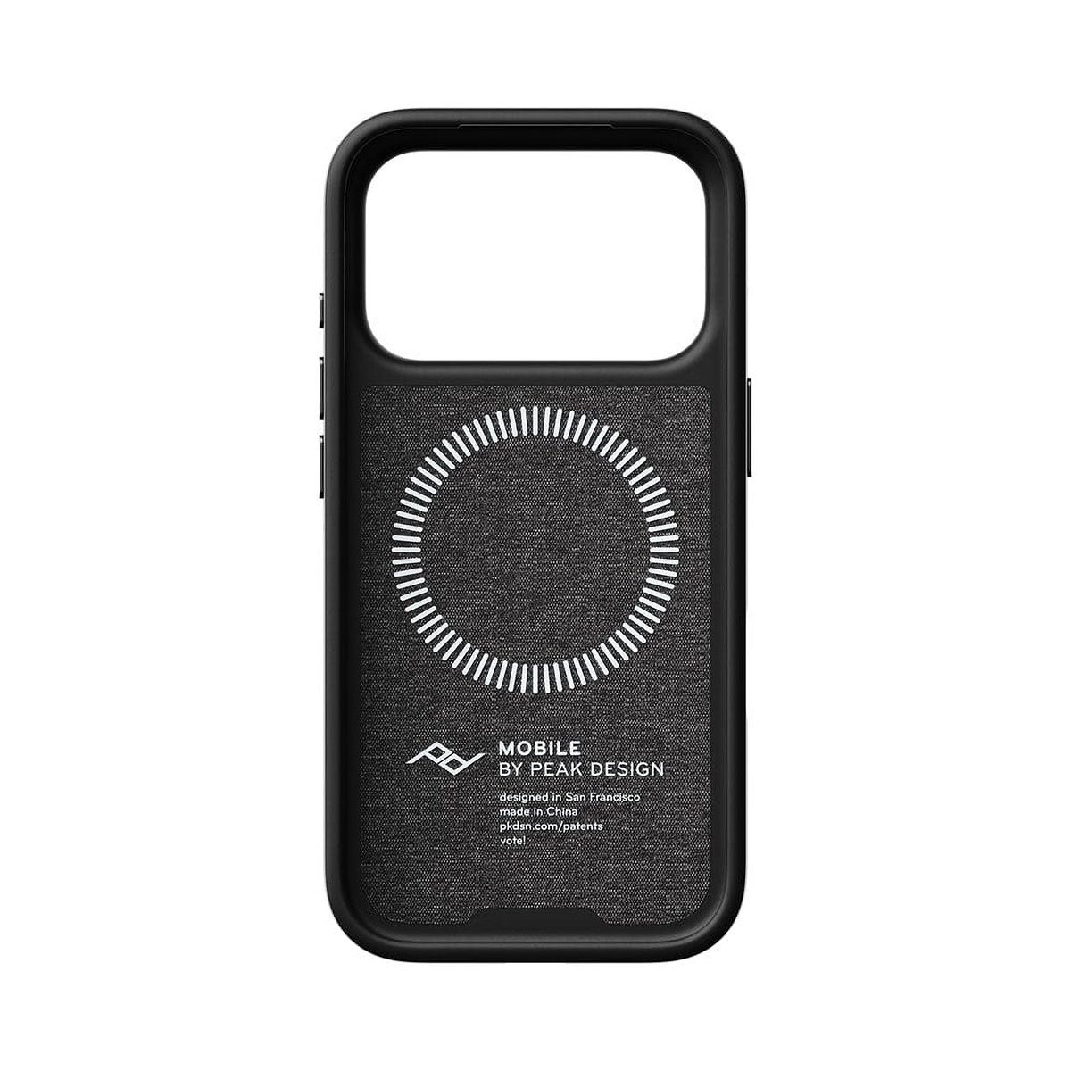 Peak Design｜ナイロンキャンバス│ iPhone 18 Pro/Pro Max エブリデイ ケース｜雑貨｜チャコール