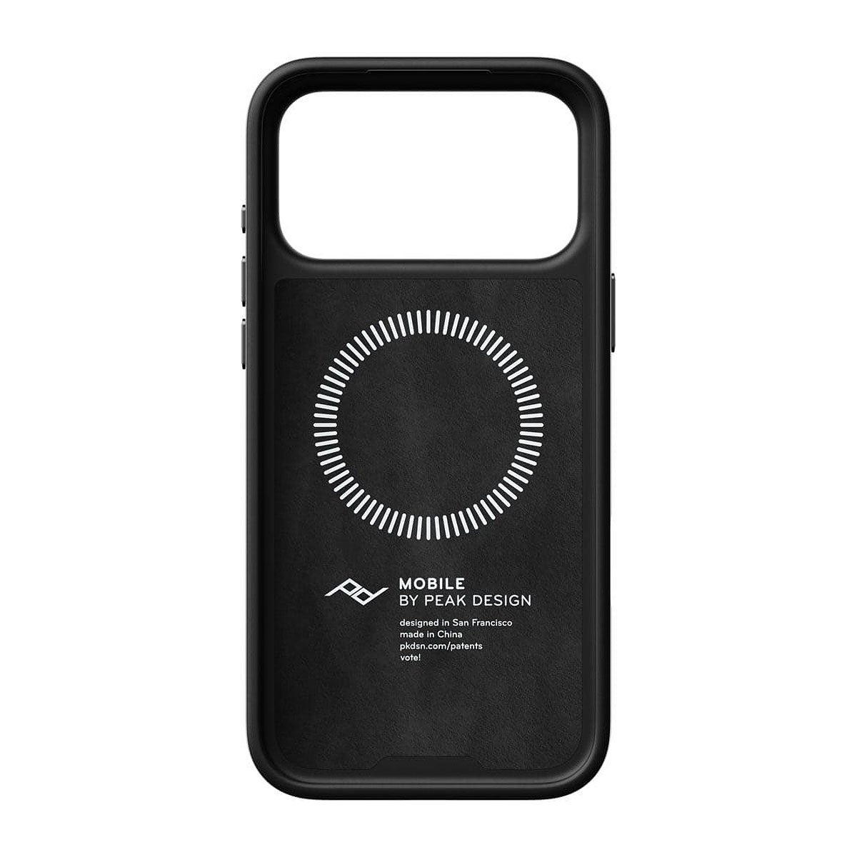 Peak Design｜ブラック レザー │ iPhone 18 Pro / Pro Max エブリデイ ケース｜雑貨｜ブラック
