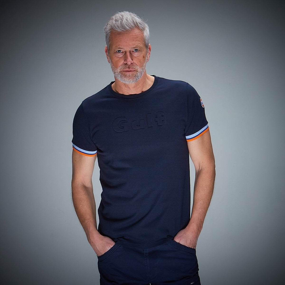 GULF｜ガルフ 3D Tシャツ｜ウェア｜ネイビー｜モデル着用