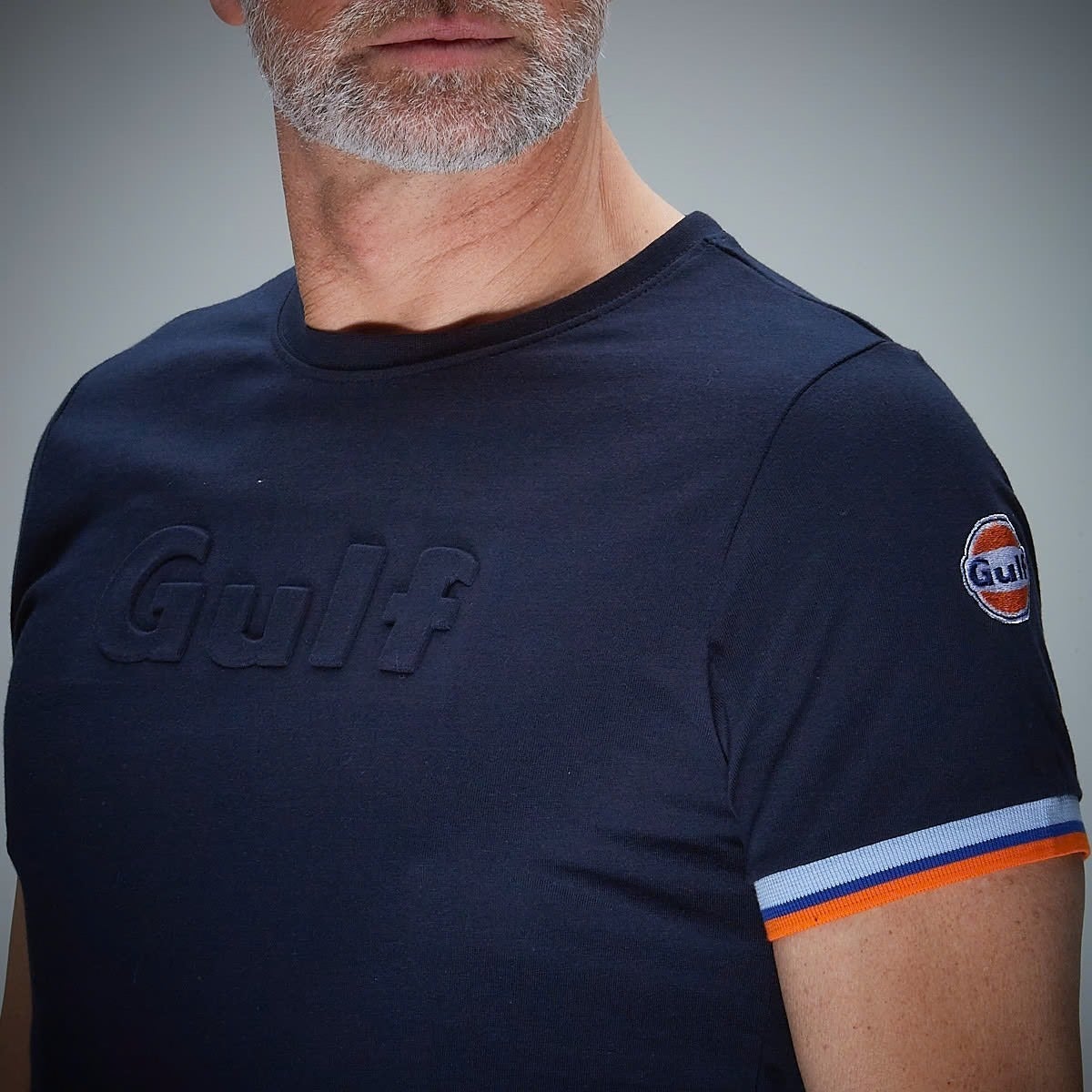 GULF｜ガルフ 3D Tシャツ｜ウェア｜ネイビー｜モデル着用