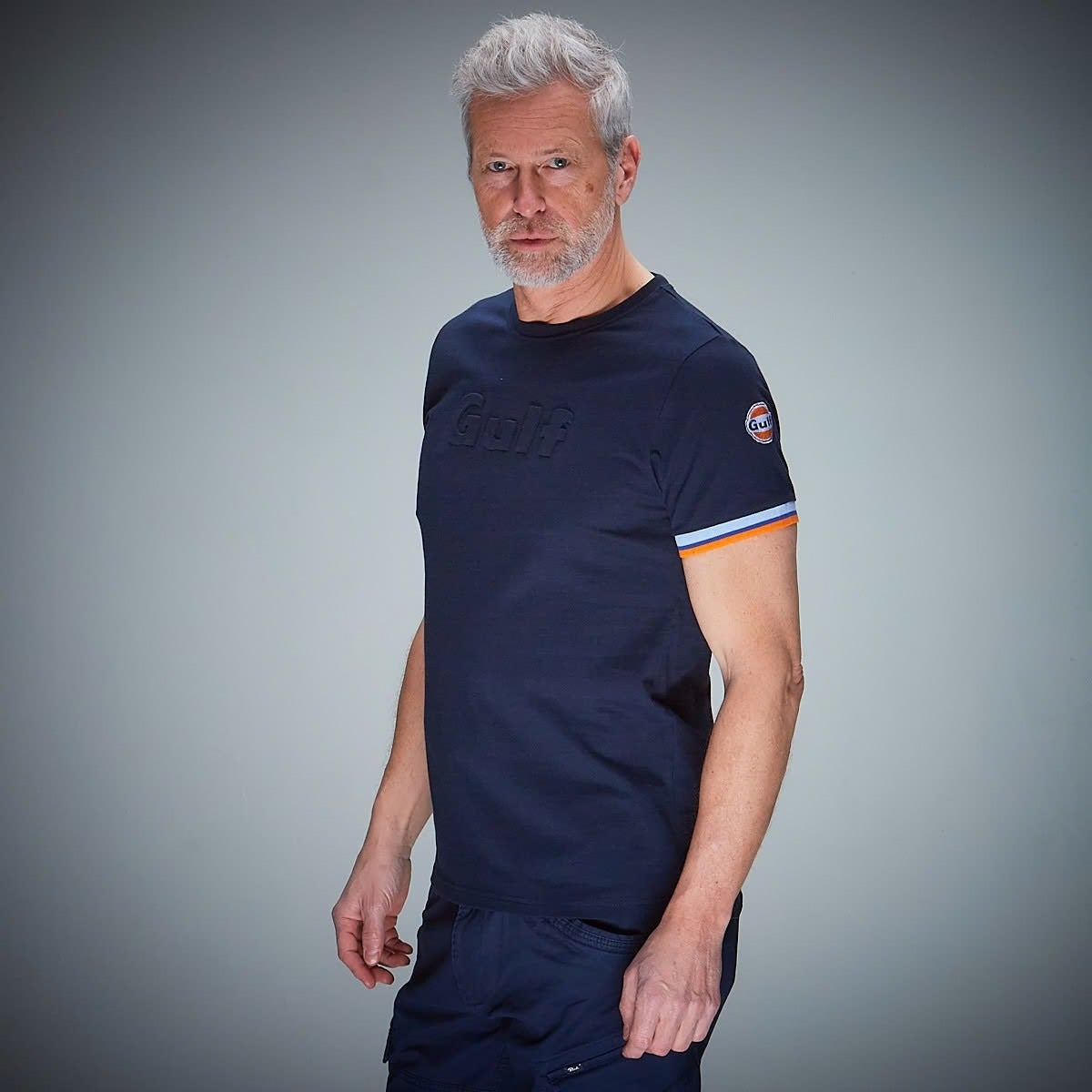 GULF｜ガルフ 3D Tシャツ｜ウェア｜ネイビー｜モデル着用
