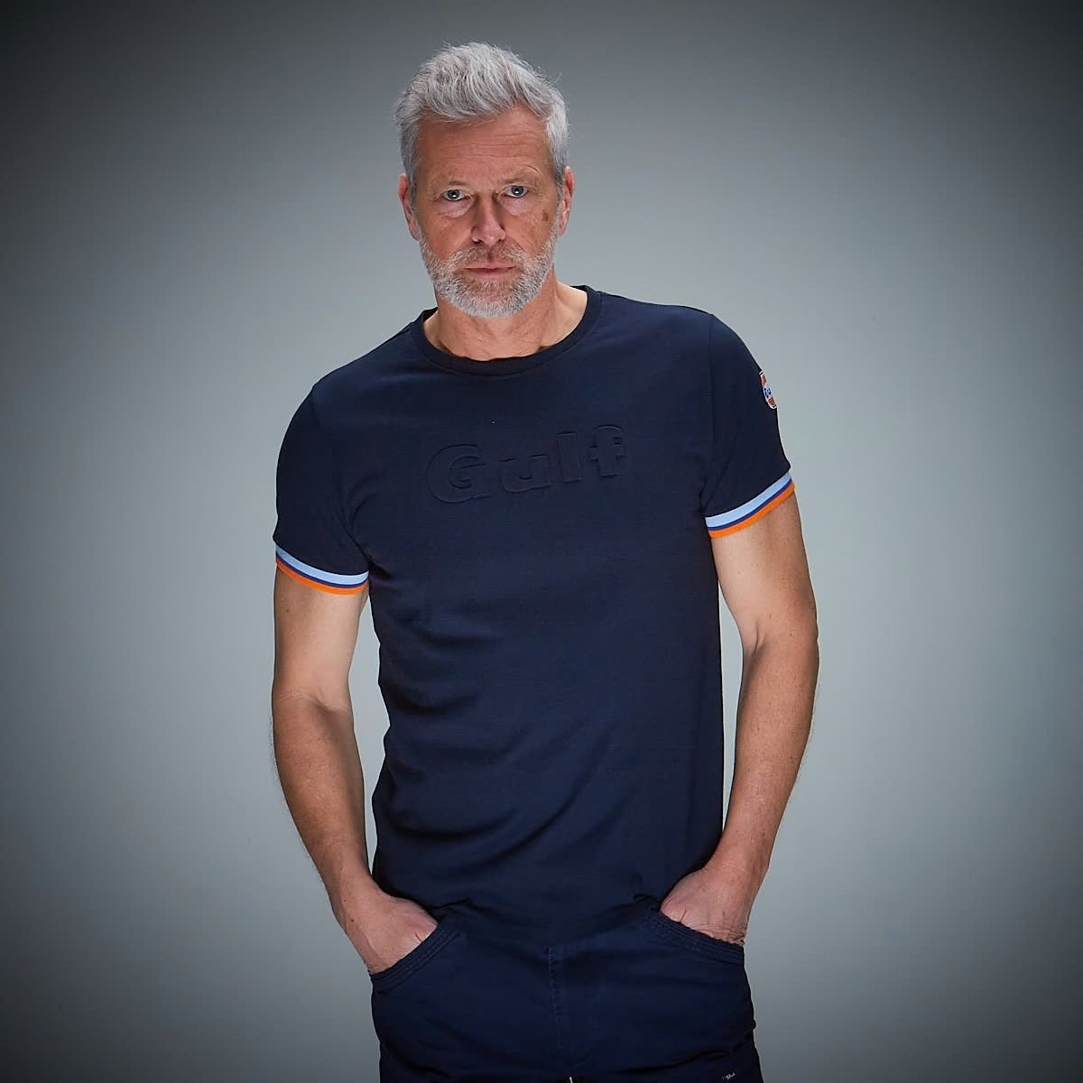 GULF｜ガルフ 3D Tシャツ｜ウェア｜ネイビー｜モデル着用