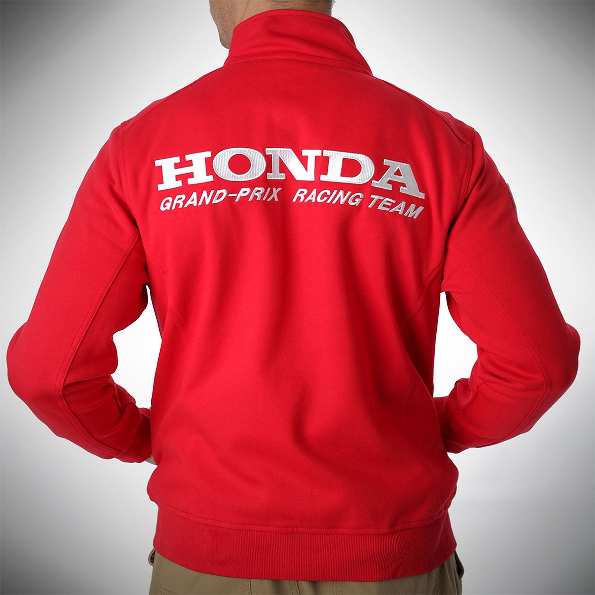 Honda Vintage Culture｜1989年 ホンダ グランプリ レーシングチーム ジャケット｜アウター｜レッド｜モデル着用