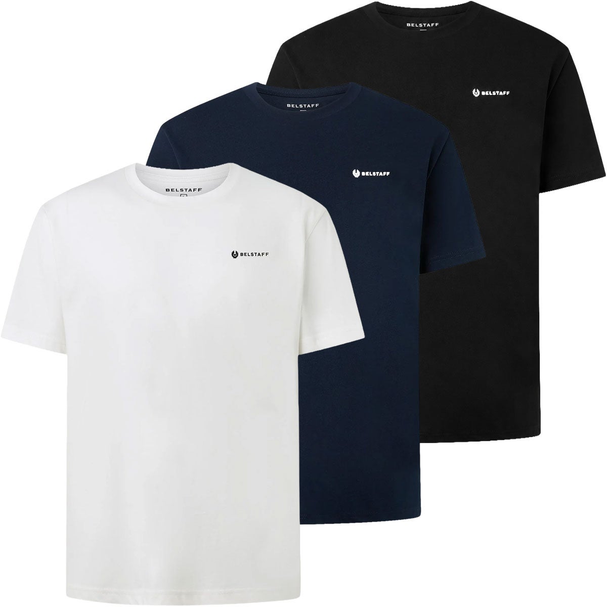 BELSTAFF｜3パック Tシャツ｜トップス｜ブラック/インク/ホワイト