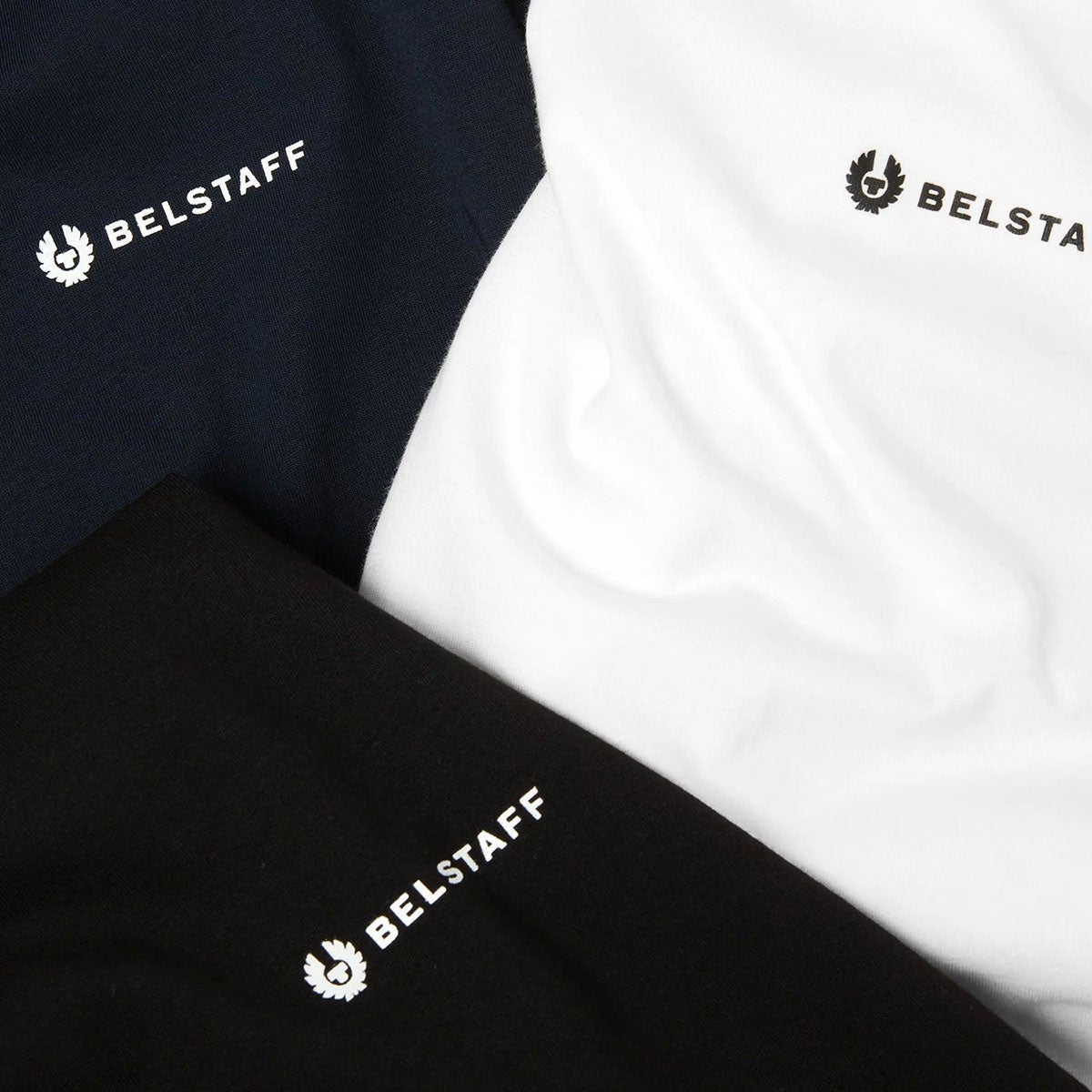 BELSTAFF｜3パック Tシャツ｜トップス｜ブラック/インク/ホワイト