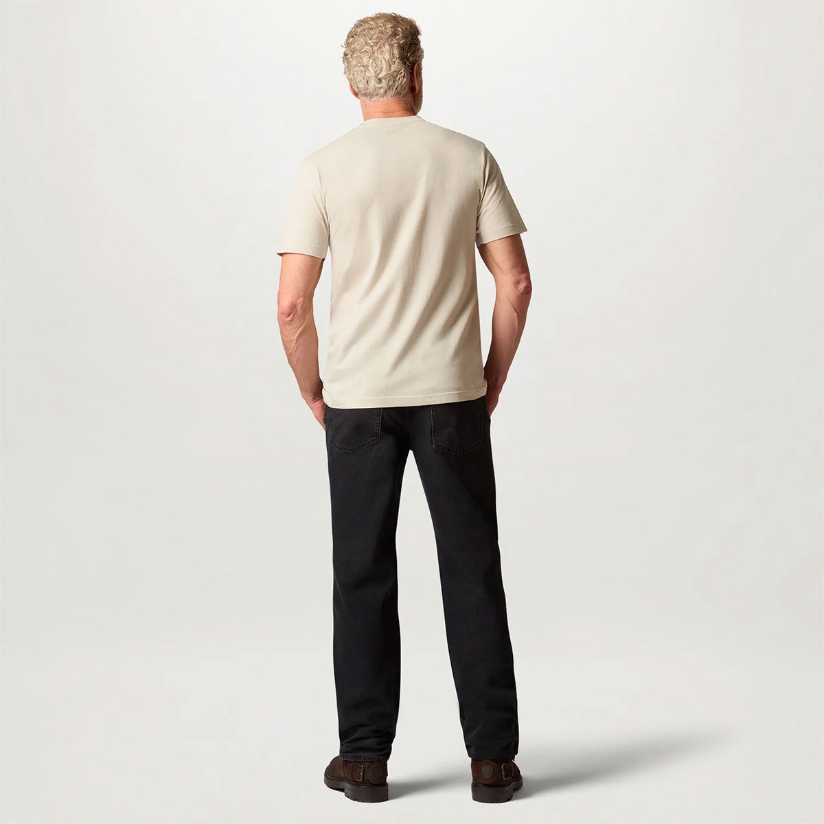 BELSTAFF｜3パック Tシャツ｜トップス｜オリーブ/カーキ/ストーン｜モデル着用