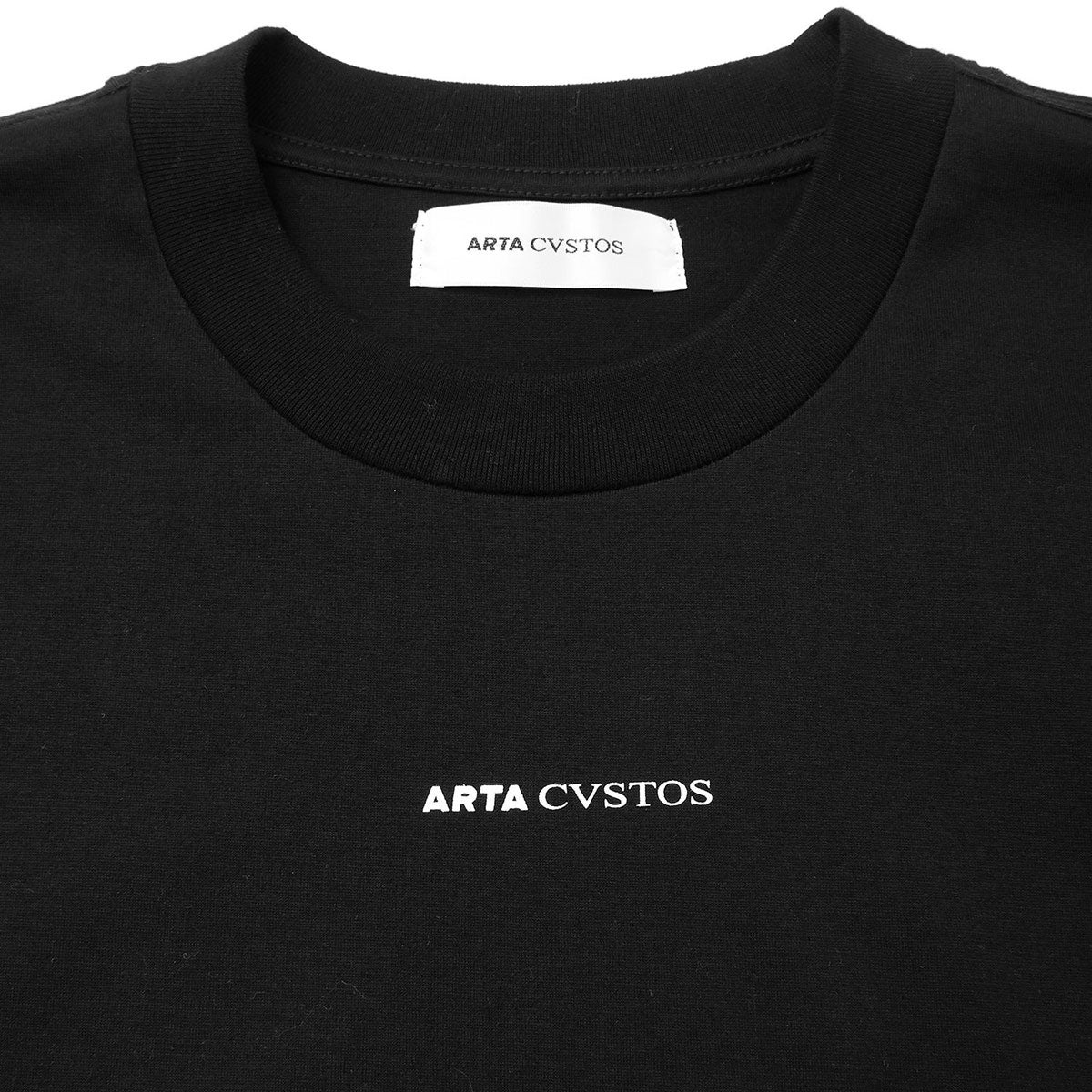 ARTA｜ARTA CVSTOS フロント バックロゴ Tシャツ｜ウェア｜ブラック