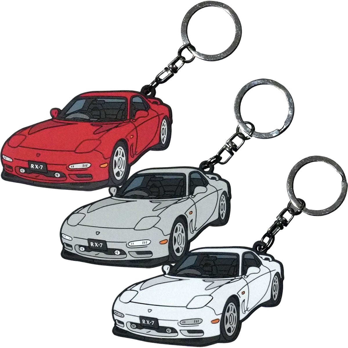 MZRacing｜LoveRotary RX-7　FDラバーキーホルダー｜キーホルダー