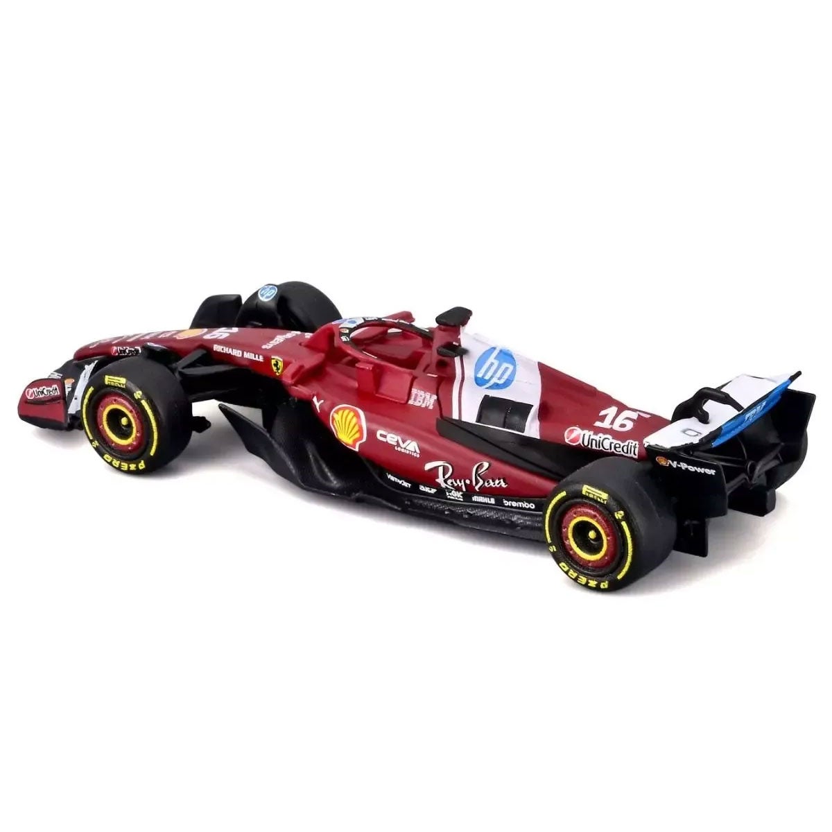 Bburago｜1/64 フェラーリ SF-25 2025 オーストラリアGP No,16 C.ルクレール クリアケース/ドライバー無｜模型