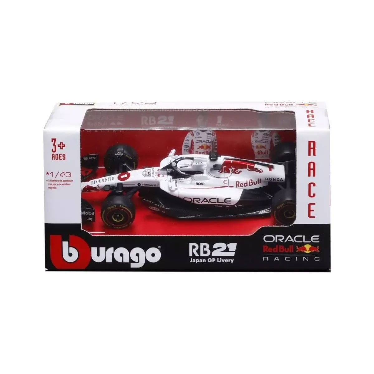 Bburago｜1/43 オラクル レッドブル レーシング RB21 2025 日本GP No,1 M.フェルスタッペン ウィンドウボックス｜模型