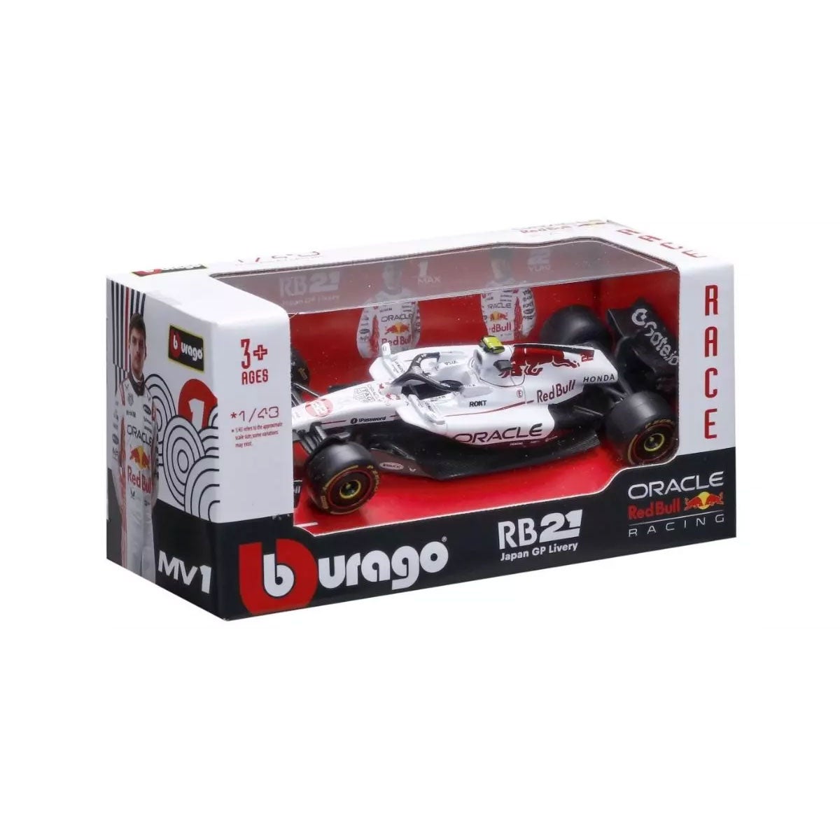 Bburago｜1/43 オラクル レッドブル レーシング RB21 2025 日本GP No,22 Y.角田　ウィンドウボックス｜模型