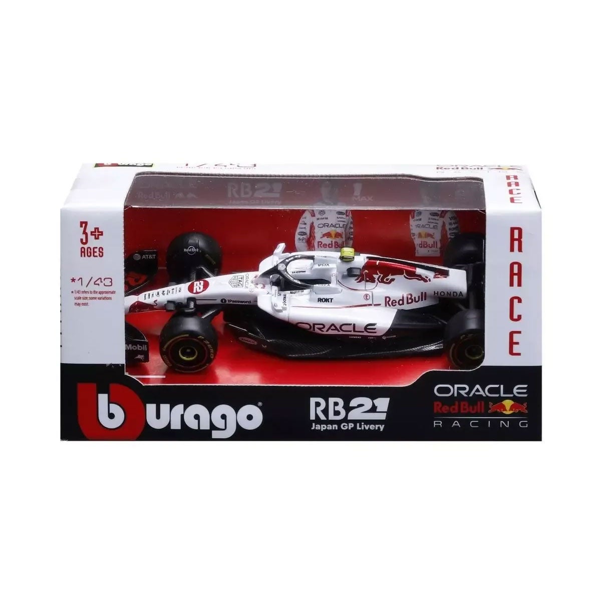 Bburago｜1/43 オラクル レッドブル レーシング RB21 2025 日本GP No,22 Y.角田　ウィンドウボックス｜模型