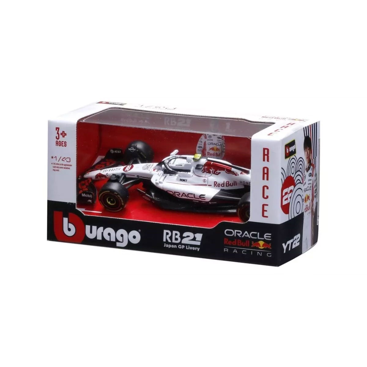 Bburago｜1/43 オラクル レッドブル レーシング RB21 2025 日本GP No,22 Y.角田　ウィンドウボックス｜模型