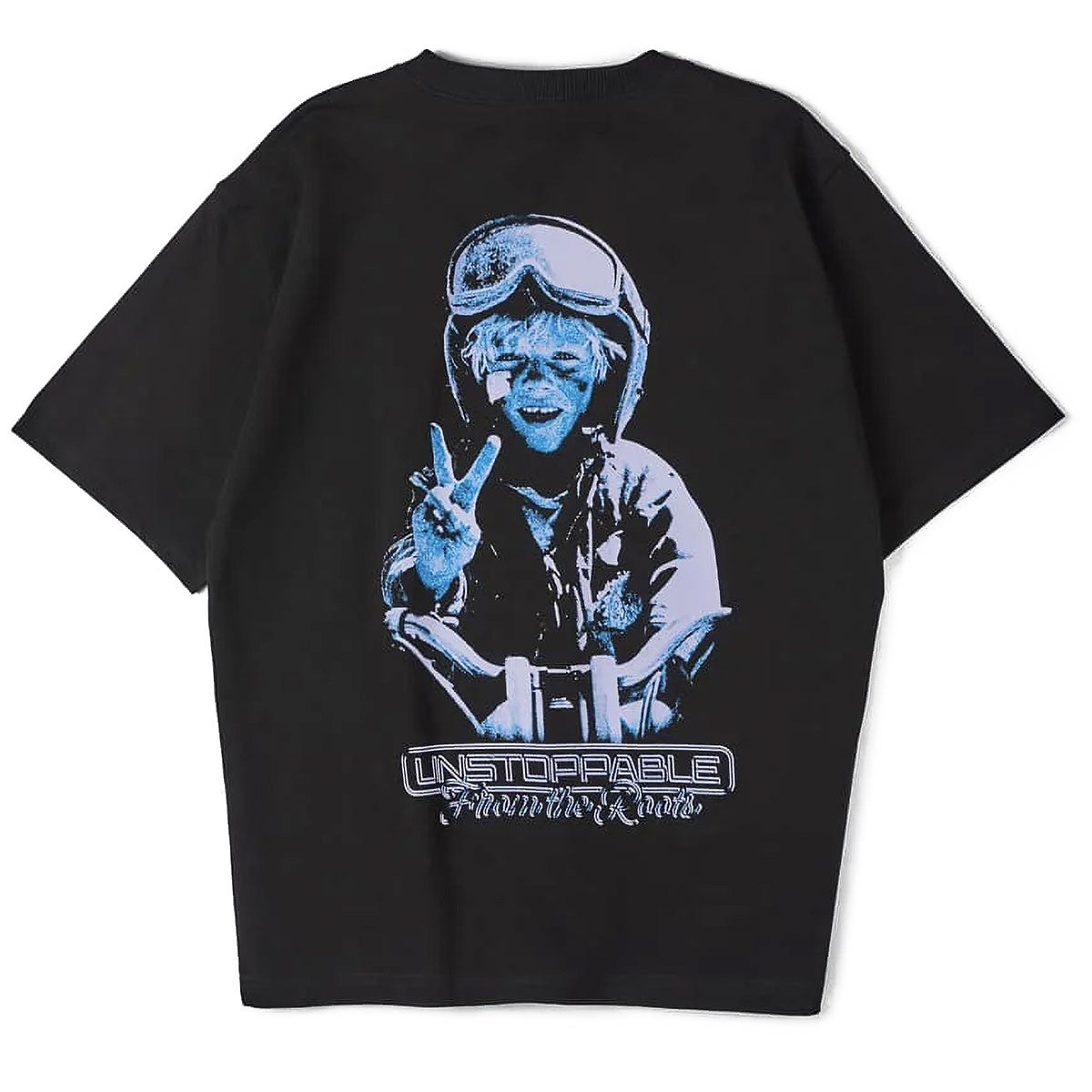 Pando Moto｜ルーク ルーツ オーバーサイズ Tシャツ｜トップス｜ブラック