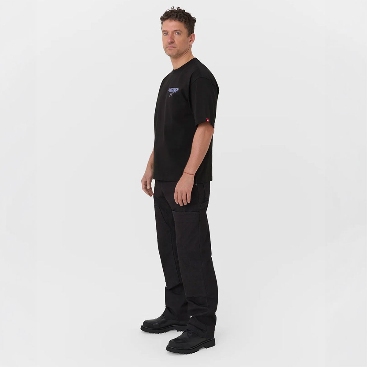Pando Moto｜ルーク ルーツ オーバーサイズ Tシャツ｜トップス｜ブラック｜モデル着用