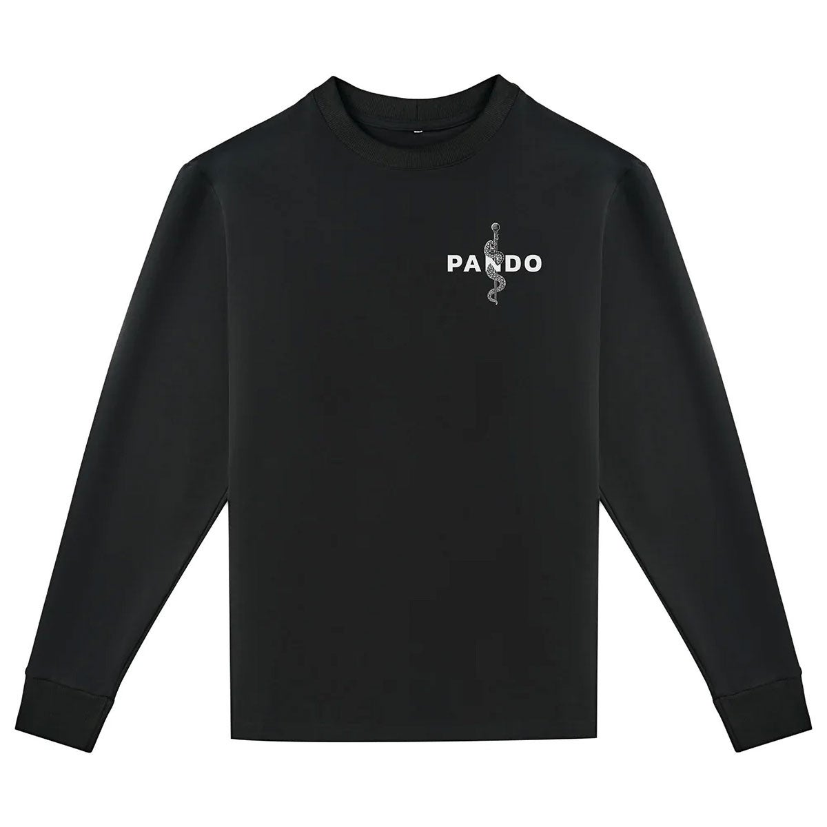 Pando Moto｜トミー ペイン ブラック オーバーサイズ ロングスリーブ Tシャツ｜トップス｜ブラック