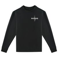 Pando Moto｜トミー ペイン ブラック オーバーサイズ ロングスリーブ Tシャツ｜トップス｜ブラック