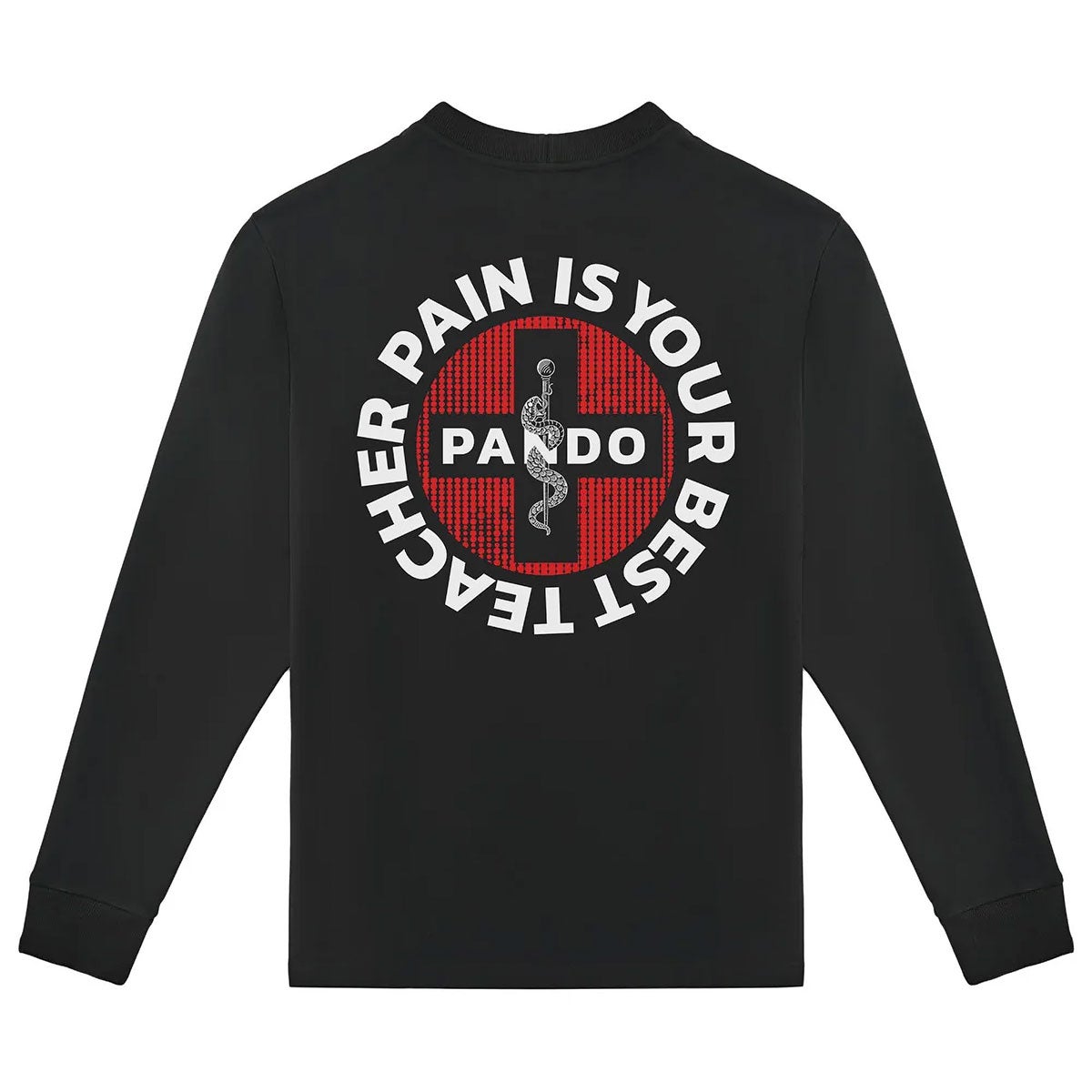 Pando Moto｜トミー ペイン ブラック オーバーサイズ ロングスリーブ Tシャツ｜トップス｜ブラック