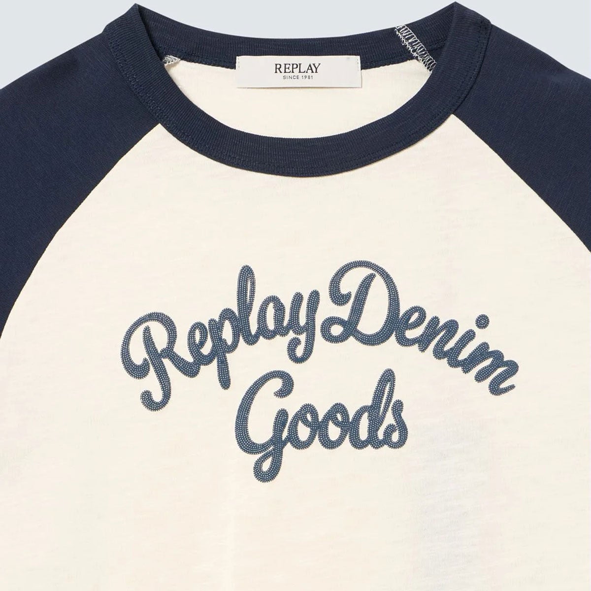 REPLAY｜リプレイ＆サンズ プリンティッド ロゴ ロングスリーブド Tシャツ｜トップス｜ガーデニア