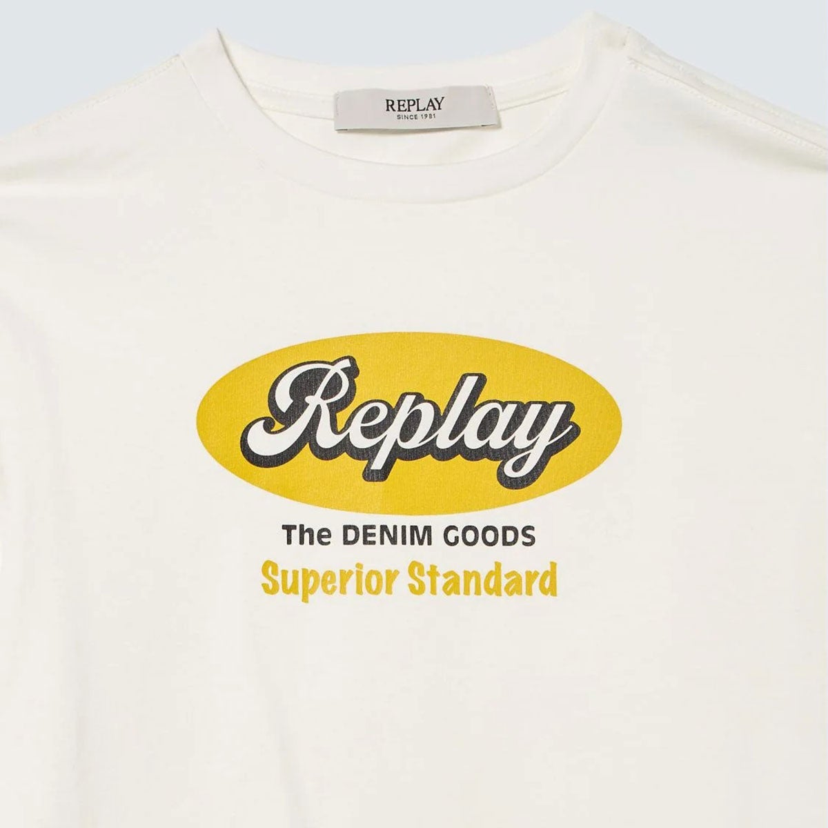 REPLAY｜リプレイ＆サンズ インダストリアル スタイル ロゴ ロングスリーブド Tシャツ｜トップス｜サルート